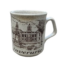 Vintage Inverurie Scotland Mug Town Hall War Memorial Aberdeenshire Souvenir 4in picture