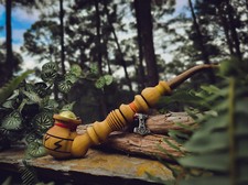 Son of Odin Thor Tobacco Pipe / Churchwarden Pipe / Wooden Pipe for Smoking picture
