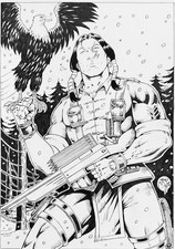 GI Joe: Spirit Iron Knife - 9x12 Jay Motta Original Art w/COA - NOT a Print picture