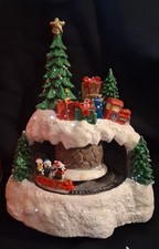 Vtg 1999 Target Christmas Village Animated Train Fiber Optic Lights Holiday Dec picture