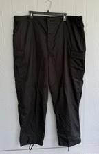BDU TROUSERS, SOLID BLACK CAMO, ROTHCO USA, 2XL/R, 1999 picture