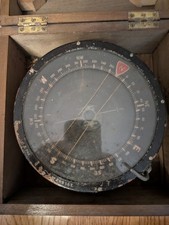Vintage Royal Air Force Type P4A aircraft compass in its original transit box picture
