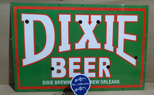 Dixie Beer Porcelain Enamel Sign 36 x 24 Inches 1 Sided picture