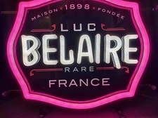 RARE: LUC BELAIRE FRANCE Lighted LED Bar Mancave Sign With Cord 20