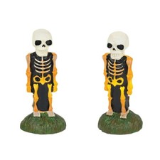 RETIRED Dept 56 Village Halloween Lit Skeleton Yard Decor #6001751 w/Box  picture