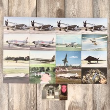 17 Postcards Mostly Military Airplane Fighter Planes Air Force Duplicates picture