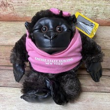 Empire State Building Rare Mini Girl Gorilla Plush w/Bow HMS Host 6