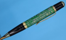 Sierra Vista Ballpoint Pen in Upgrade Gold with Computer Circuit Board - Green picture