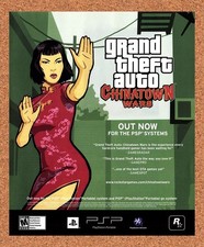 2009 Grand Theft Auto Chinatown Wars PSP Original Advertisement / Retro Promo v1 picture