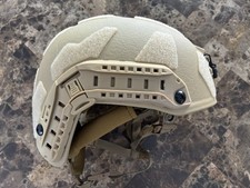 Large - Level IIIA Ballistic  Helmet, Fast/wendy Style Made With Kevlar  TAN picture