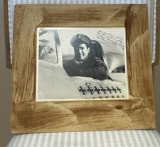WWII Col David C Schilling Signed P-47 Thunderbolt Pilot Photo USAAF picture