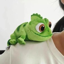 Disney Parks Tangled Pascal Shoulder Pal Magnet Magnetic Plush Toy 7'' Rapunzel picture