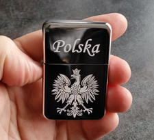 Polish Eagle Engraved Lighter, Personalised Poland Gift picture