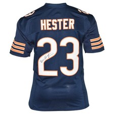 Devin Hester Autographed Chicago (Navy Blue #23) Custom Jersey - JSA picture