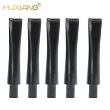 MUXIANG 5pcs 9mm Filter Straight Tapered Stem Mouthpiece Briar Tobacco Pipe DIY picture