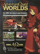 Adventure Quest Worlds Videogame Beckett Print Ad Poster Art 8”x 10.5” picture