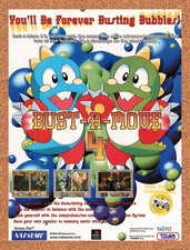1998 Bust-A-Move 4 PS1 Original Advertisement / Retro Promo v1 picture