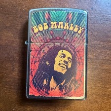 Vintage 2011 Bob Marley Chrome Zippo Lighter picture