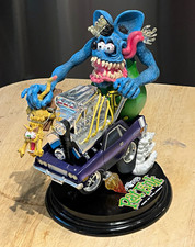 Big Daddy Roth Rat Fink Resin Hot Rod Figurine 2002 9in picture