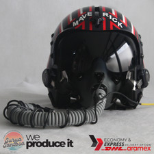 TOP GUN MAVERICK HGU-33 FLIGHT HELMET + MBU-12/P MASK MOVIE PROP PILOT AVIAT USN picture