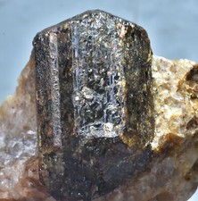 419 Gram Natural Rare Terminated Fluorescent Dravite Tourmaline Crystal Specimen picture
