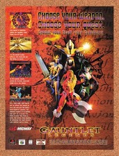 1999 Gauntlet Legends N64 Original Advertisement / Retro Promo v3 picture