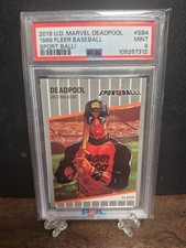 2019 Marvel Deadpool Sport Ball 1989 Fleer Bill Ripken #SB4 PSA 9 MINT picture