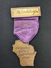 1926 Wisconsin Retail Lumbermen's Association Convention Member Ribbon - Antique picture