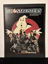 Vintage 1984 Ghostbusters the computer game by Activision advertisement picture