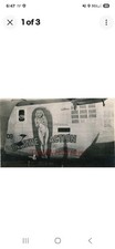 WWII NOSE ART photo- B 24 LIBERATOR Bomber plane GIRL NOSE ART - EVASIVE ACTION* picture