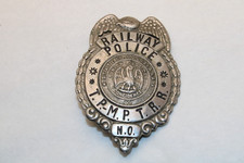 Vintage OBSOLETE New Orleans Louisiana Railroad RAILWAY POLICE BADGE picture