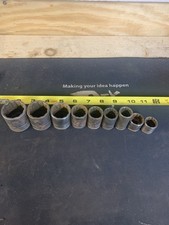 Vintage Craftsman Sockets - Circle H  1/2