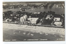 FORT LAUDERDALE FL - Aerial View - ca1930s RPPC  picture