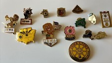 Lions Club Lapel Pins (14) Total Iowa Illinois 1970’s Era & More picture