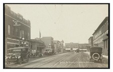 Wausau Wisconsin Clinton Street Standard Postcard picture