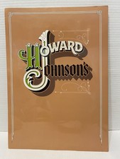 Vintage Howard Johnson's Restaurant Menu Unusual Logo Travel Souvenir  Rare picture