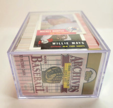 1953 topps archives set with unopened pack & clear storage box picture