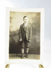 c1920 Portrait of a Young Boy in Knickers Outfit Augusta GA Herald Building Sale picture