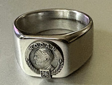 VTG Employee Service Award Ring: EASTMAN KODAK; 25 Yrs; Sterling Emblem; Size-12 picture