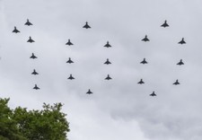 RAF Typhoon 100 yrs London formation canvas prints various sizes free delivery  picture
