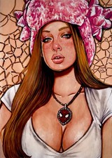 Spider-Man: MJ - 9x12 Original Art by Marcel Di Oliveira w/COA - NOT a Print picture