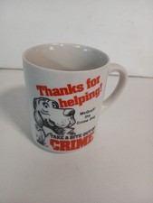 McGruff The Crime Dog Coffee Mug “Take A Bite Out Of Crime” VTG Scruff McGruff picture