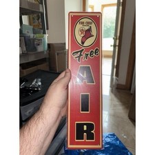 Texaco Free Air Distressed Reproduction Motor Oil Metal  Sign 6×18 picture