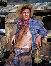 Actor Hugh O'Brian, Hairy Chest, Cowboy, Beefcake, Gay Interest, 8.5x11 Photo picture