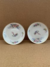 Vintage Pair GDA France Haviland Co Limoges Porcelain Coupe Bowls Pre War Floral picture