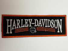 Harley-Davidson Biker Patch Black Orange **Slight thread imperfections*** picture