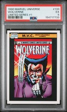 1990 Marvel Universe Wolverine #133 PSA 5 picture