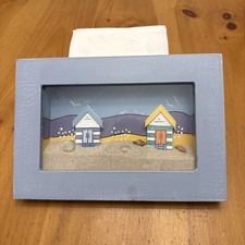 Beach Life Picture With Sand And Shells   Shadow Box.  Cottage Decor. Shore Life picture