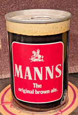 1972 BOTTOM OPEN 9 2/3 OZ MANN'S BROWN ALE BEER CAN LONDON UK ENGLAND EMPTY picture
