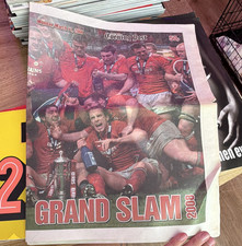 Evening Post Newspaper Grand Slam 2008 Rugby Supplement Pull-Out 17 Mar 2008 picture